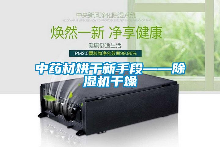 中藥材烘干新手段——除濕機干燥
