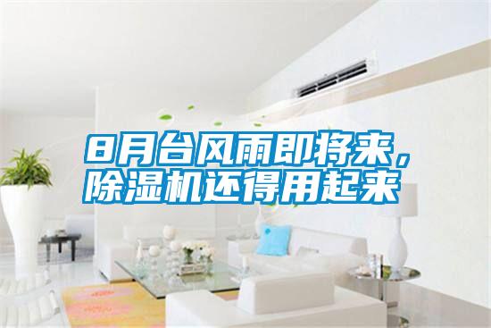 8月臺風雨即將來，除濕機還得用起來