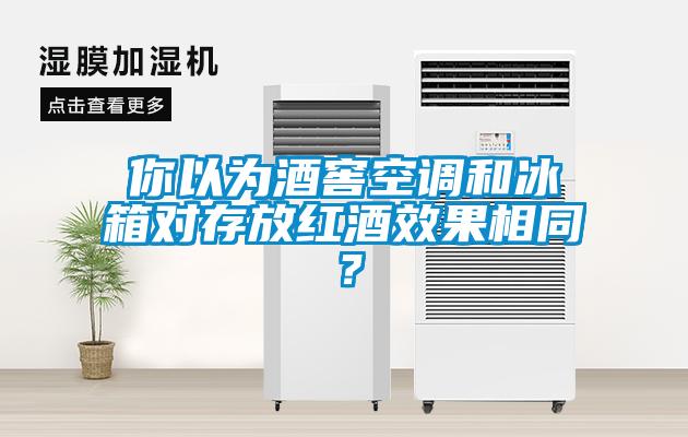 你以為酒窖空調和冰箱對存放紅酒效果相同？
