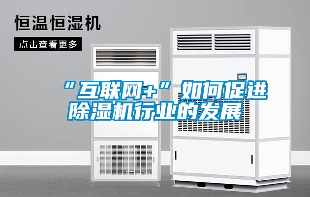 “互聯網+”如何促進除濕機行業的發展