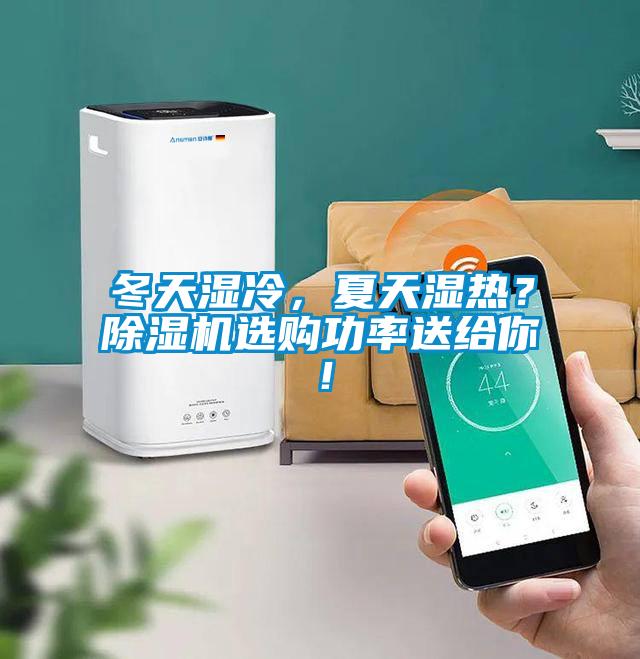 冬天濕冷，夏天濕熱？除濕機選購功率送給你！