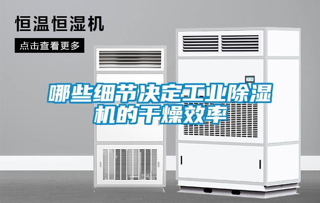 哪些細(xì)節(jié)決定工業(yè)除濕機的干燥效率