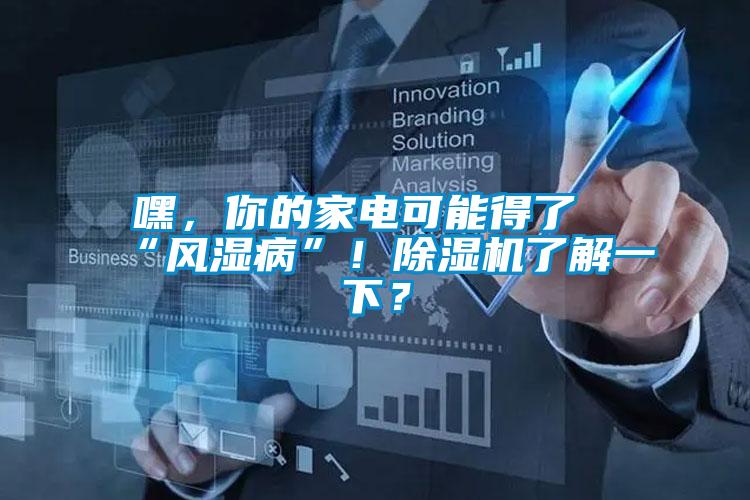 嘿，你的家電可能得了“風濕病”！除濕機了解一下？