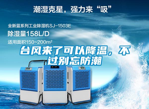 臺(tái)風(fēng)來(lái)了可以降溫，不過(guò)別忘防潮
