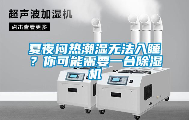 夏夜悶熱潮濕無法入睡？你可能需要一臺除濕機