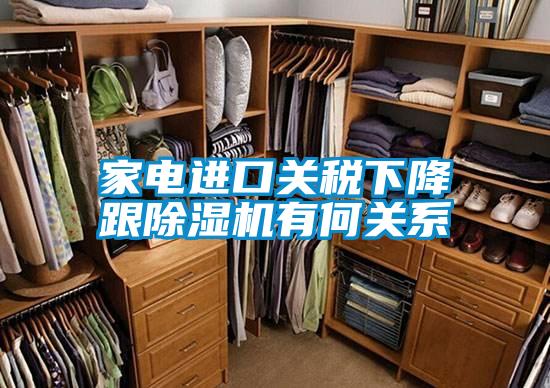 家電進(jìn)口關(guān)稅下降跟除濕機(jī)有何關(guān)系