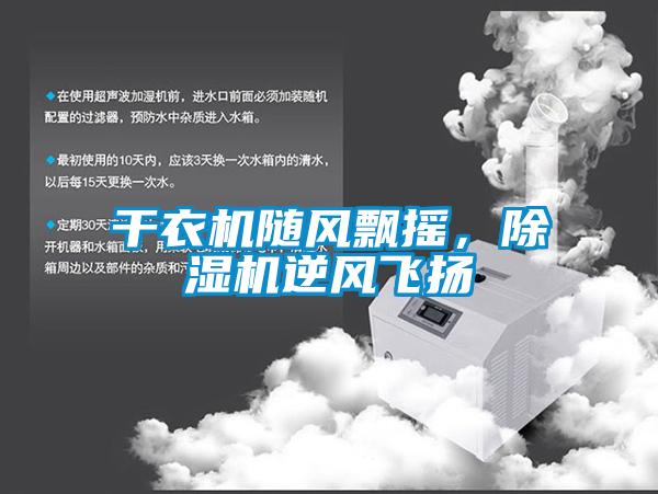 干衣機隨風飄搖，除濕機逆風飛揚