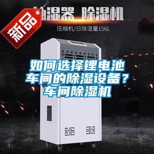 如何選擇鋰電池車間的除濕設(shè)備？車間除濕機(jī)