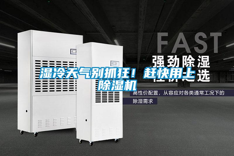 濕冷天氣別抓狂！趕快用上除濕機
