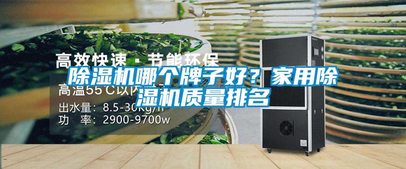 除濕機哪個牌子好？家用除濕機質量排名