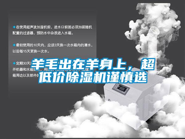 羊毛出在羊身上，超低價除濕機(jī)謹(jǐn)慎選