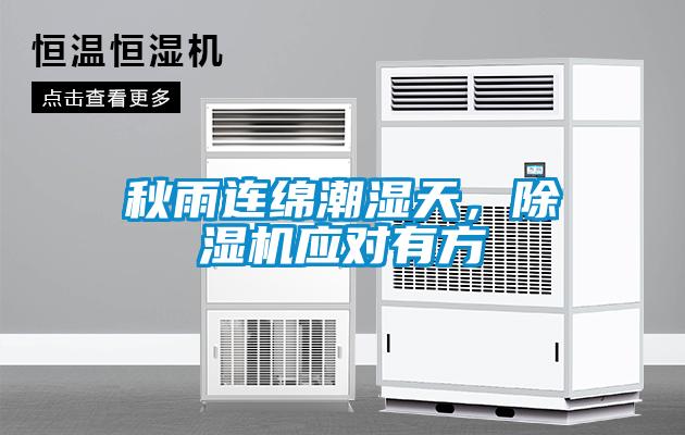 秋雨連綿潮濕天，除濕機應對有方