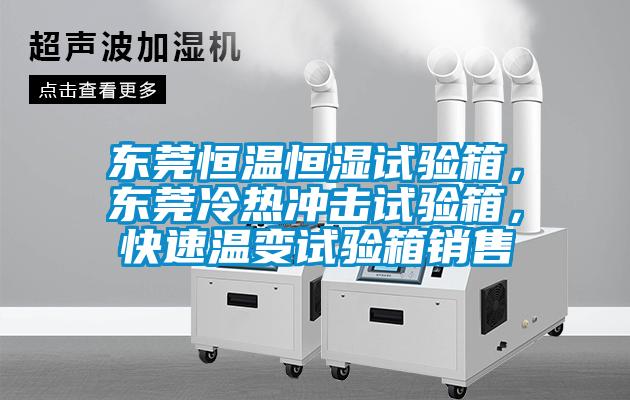 東莞恒溫恒濕試驗箱，東莞冷熱沖擊試驗箱，快速溫變試驗箱銷售
