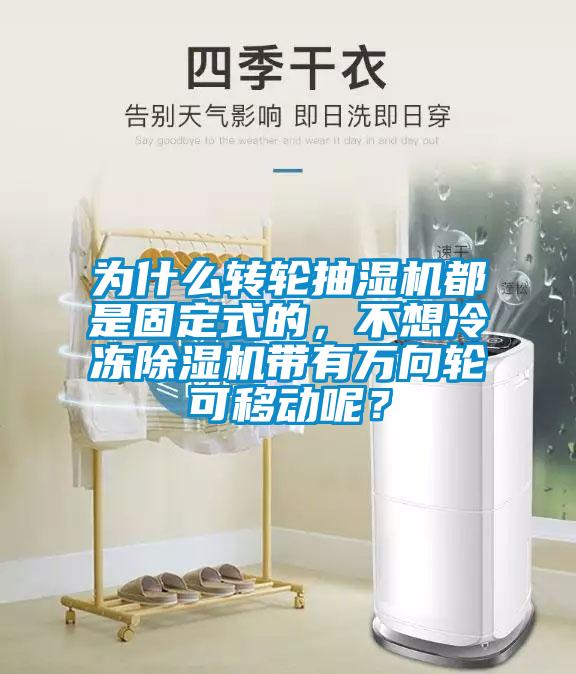 為什么轉輪抽濕機都是固定式的，不想冷凍除濕機帶有萬向輪可移動呢？