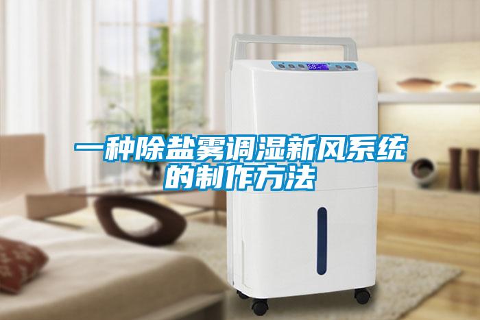 一種除鹽霧調濕新風系統的制作方法