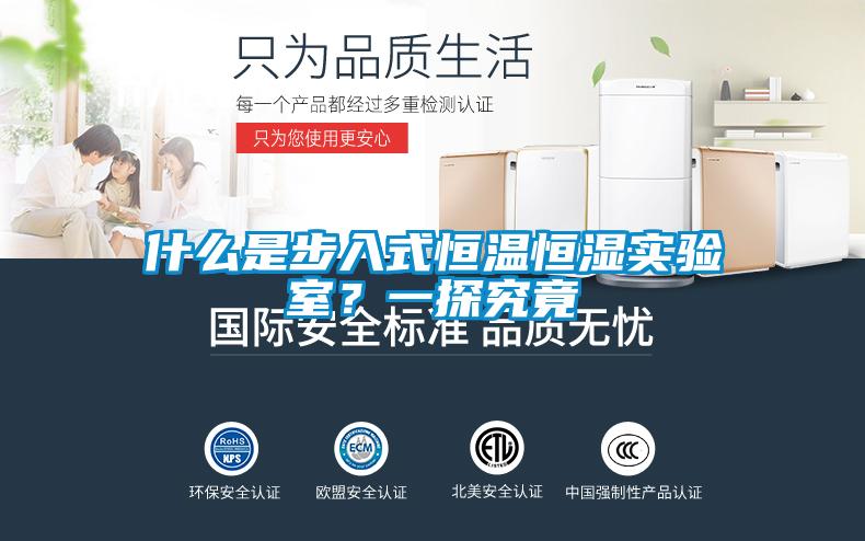 什么是步入式恒溫恒濕實驗室？一探究竟