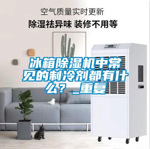 冰箱除濕機中常見的制冷劑都有什么？_重復