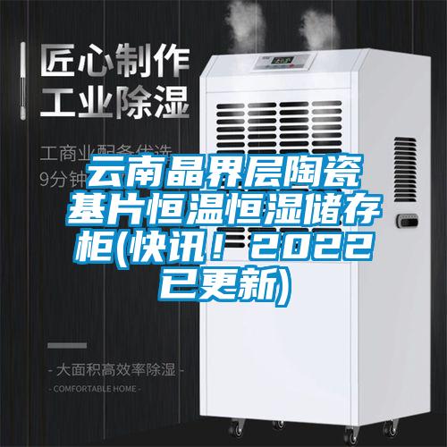 云南晶界層陶瓷基片恒溫恒濕儲存柜(快訊！2022已更新)