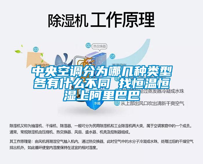 中央空調分為哪幾種類型各有什么不同 找恒溫恒濕上阿里巴巴