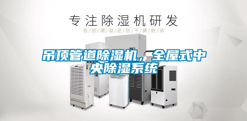 吊頂管道除濕機，全屋式中央除濕系統