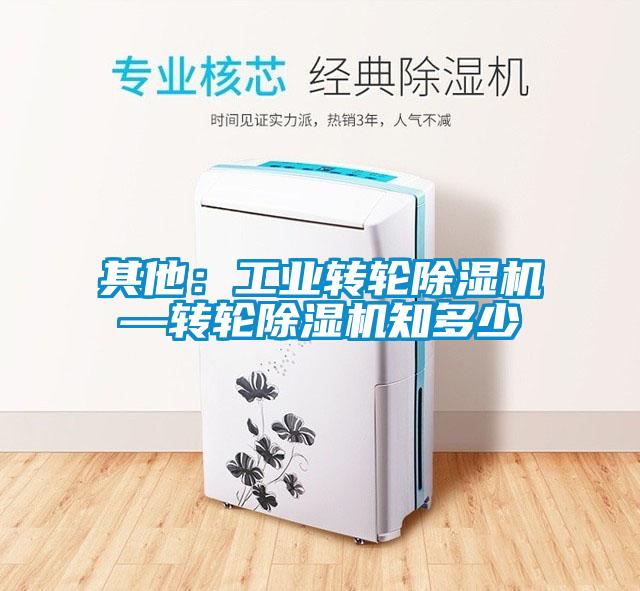 其他：工業轉輪除濕機—轉輪除濕機知多少