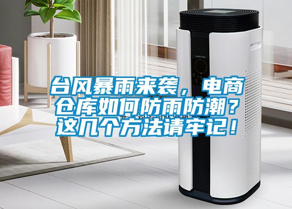 臺風暴雨來襲，電商倉庫如何防雨防潮？這幾個方法請牢記！