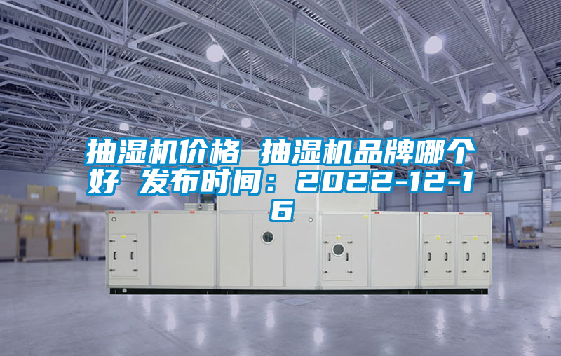 抽濕機價格 抽濕機品牌哪個好 發布時間：2022-12-16