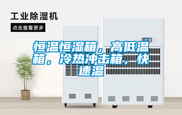 恒溫恒濕箱，高低溫箱，冷熱沖擊箱，快速溫