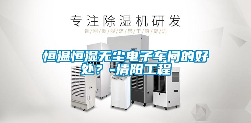 恒溫恒濕無(wú)塵電子車間的好處？-清陽(yáng)工程