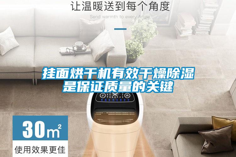 掛面烘干機有效干燥除濕是保證質量的關鍵