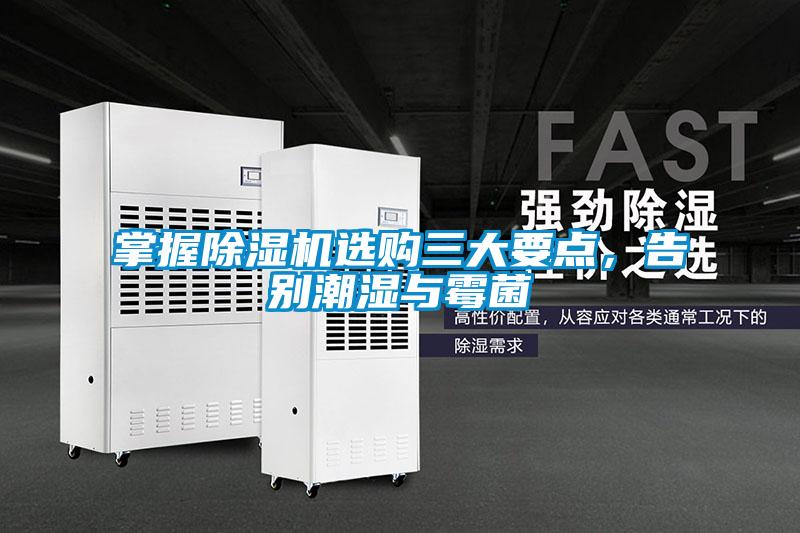 掌握除濕機選購三大要點，告別潮濕與霉菌