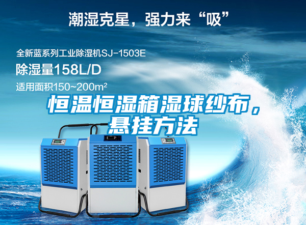 恒溫恒濕箱濕球紗布，懸掛方法