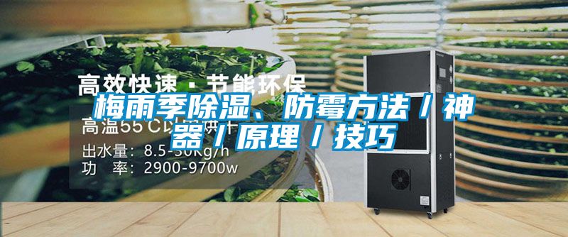 梅雨季除濕、防霉方法／神器／原理／技巧