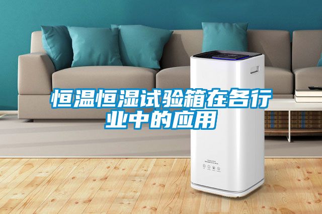 恒溫恒濕試驗箱在各行業(yè)中的應用
