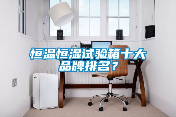 恒溫恒濕試驗箱十大品牌排名？