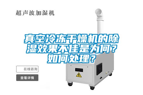 真空冷凍干燥機(jī)的除濕效果不佳是為何？如何處理？