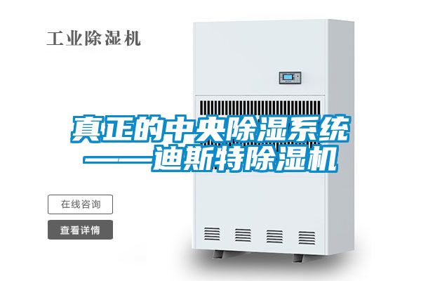真正的中央除濕系統——迪斯特除濕機
