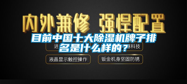 目前中國十大除濕機(jī)牌子排名是什么樣的？