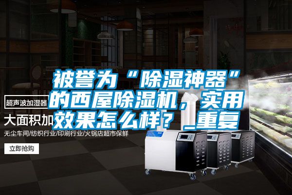 被譽為“除濕神器”的西屋除濕機，實用效果怎么樣？_重復