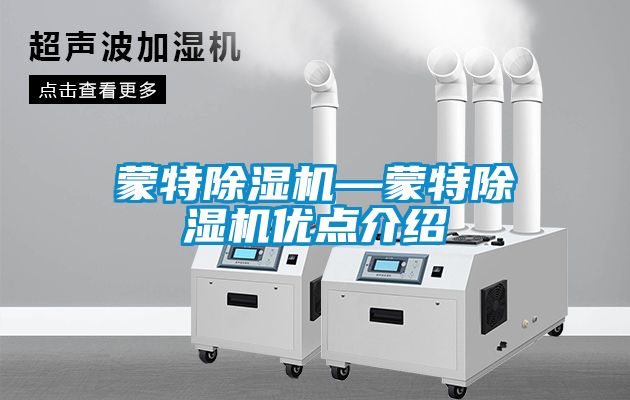 蒙特除濕機—蒙特除濕機優點介紹