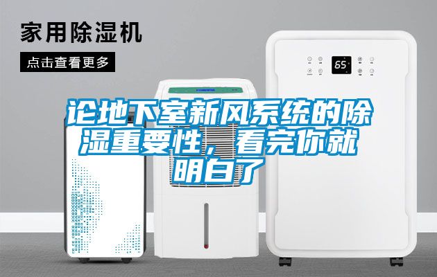 論地下室新風系統的除濕重要性，看完你就明白了