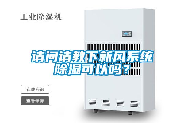 請問請教下新風系統除濕可以嗎？