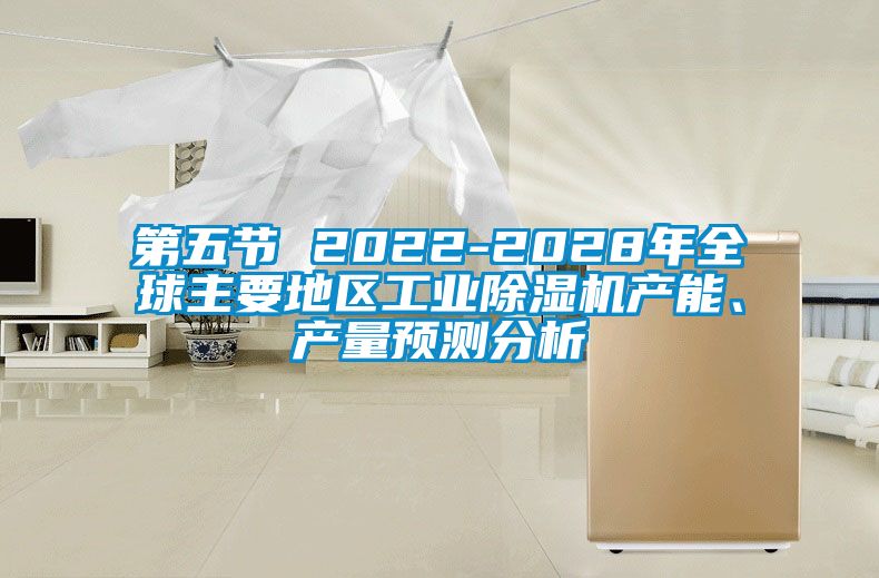 第五節 2022-2028年全球主要地區工業除濕機產能、產量預測分析