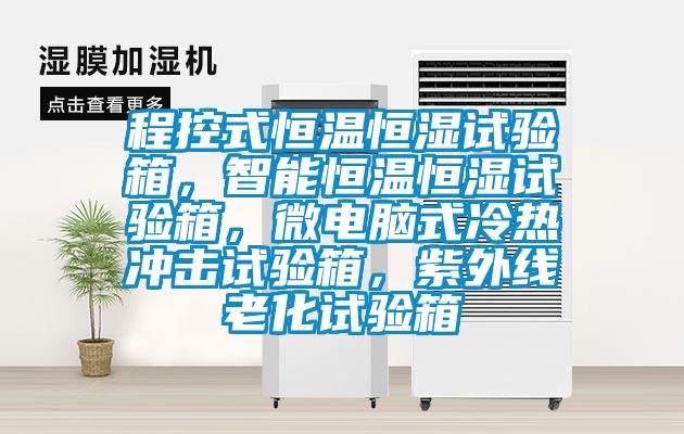 程控式恒溫恒濕試驗箱，智能恒溫恒濕試驗箱，微電腦式冷熱沖擊試驗箱，紫外線老化試驗箱