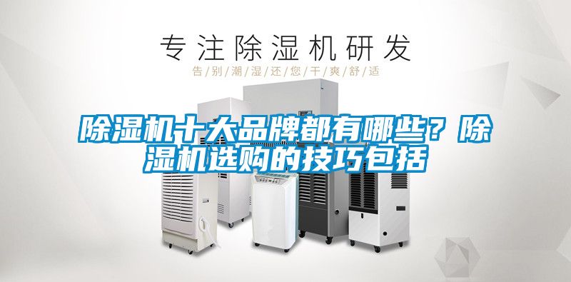 除濕機十大品牌都有哪些？除濕機選購的技巧包括