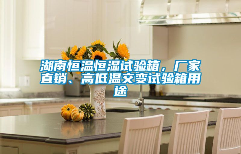 湖南恒溫恒濕試驗箱，廠家直銷、高低溫交變試驗箱用途