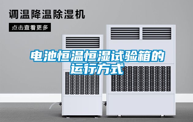 電池恒溫恒濕試驗箱的運行方式
