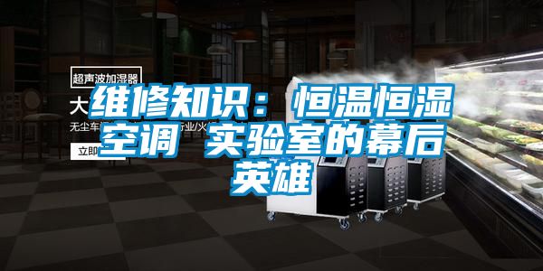 維修知識：恒溫恒濕空調 實驗室的幕后英雄